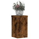 Standardy rostlin Vidaxl 2 ks 10x10x18 cm zpracované dřevo uzený dub