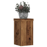 Standardy rostlin vidaxl 2 ks 10x10x18 cm Zpracované dřevo staré dřevěné barvy