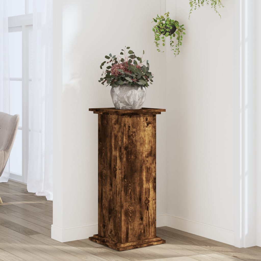 VidaXL Plant Standard 33x33x80 cm processed wood Bloked oak colored