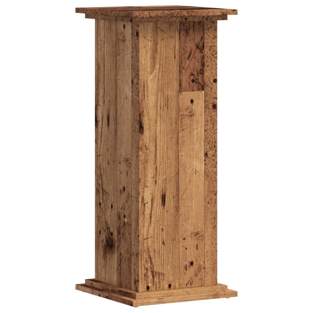VidaXL Plant Standard 33x33x80 cm processed wood old wood -colored