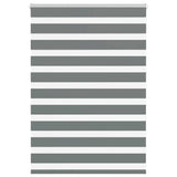Vidaxl Zebra Roller Blind 100x100 cm støvbredde 95,9 cm mørk grå