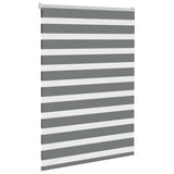 Vidaxl Zebra Roller Blind 100x100 cm støvbredde 95,9 cm mørk grå