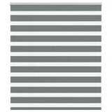 Vidaxl Zebra roller blind 125x100 cm Fabric width 120.9 cm dark gray