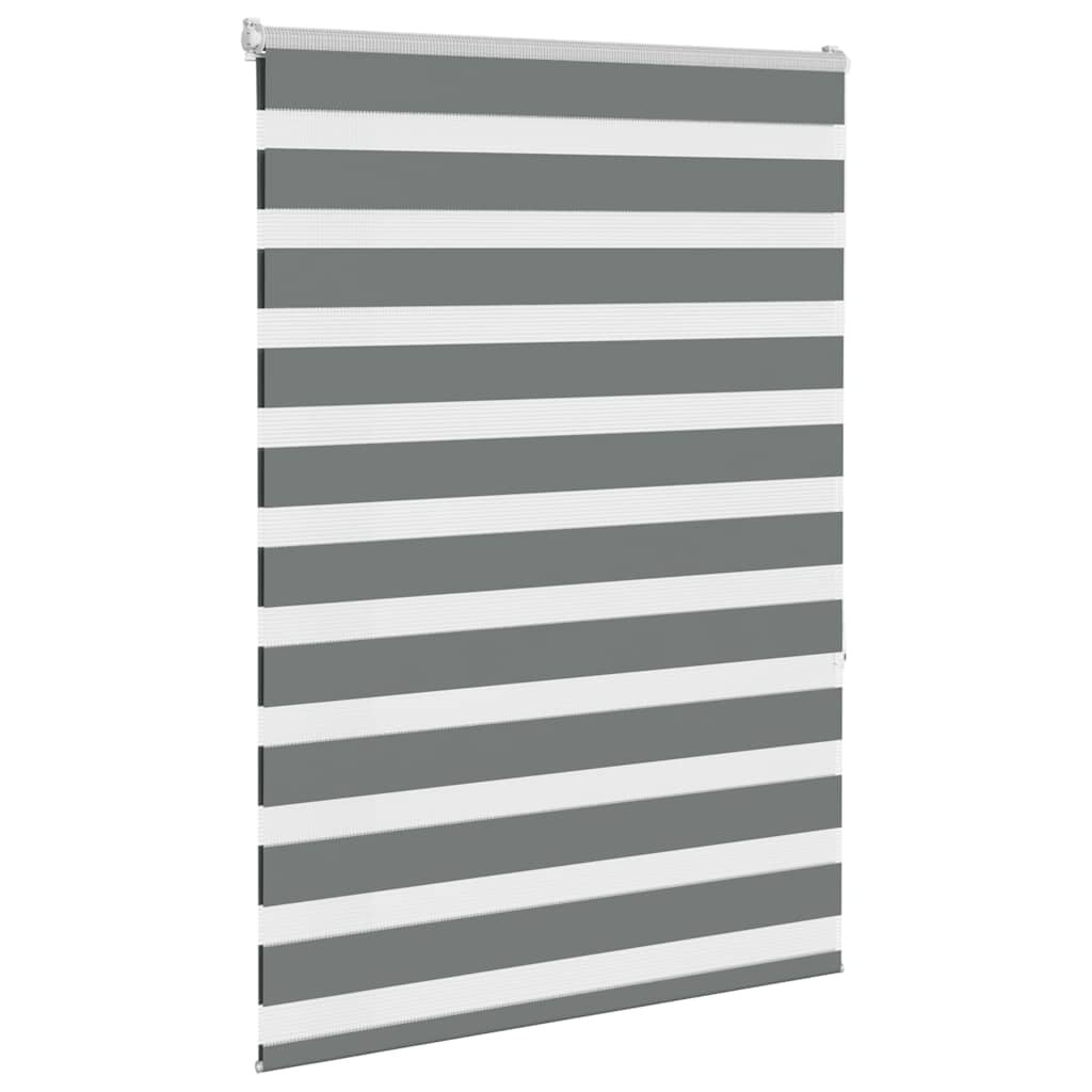 Vidaxl Zebra roller blind 110x150 cm Fabric width 105.9 cm dark gray
