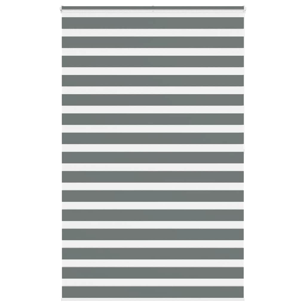 Vidaxl Zebra roller blind 140x200 cm Fabric width 135.9 cm dark gray
