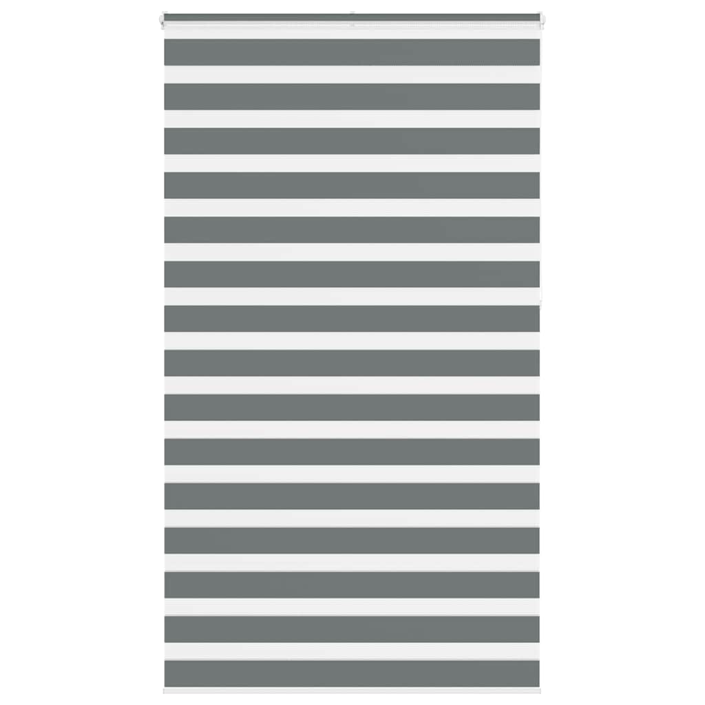 Vidaxl zebra roller slepý 125x230 cm šířka tmavé šířky 120,9 cm tmavě šedá