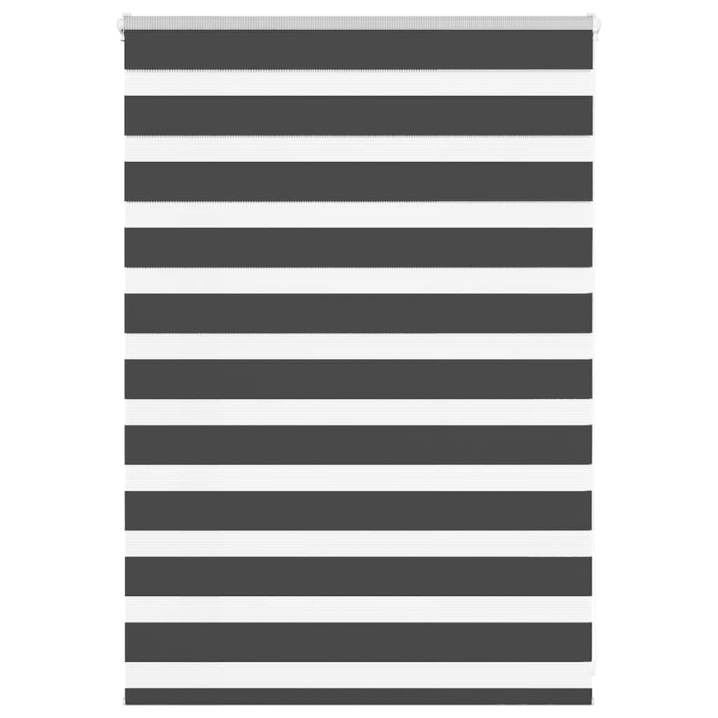 Vidaxl Zebra roller blind 95x100 cm Fabric width 90.9 cm Black