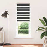 Vidaxl Zebra Roller Blind 80x230 cm Stofbredde 75,9 cm sort