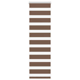 Vidaxl Zebra roller blind 50x100 cm dust width 45.9 cm polyester brown