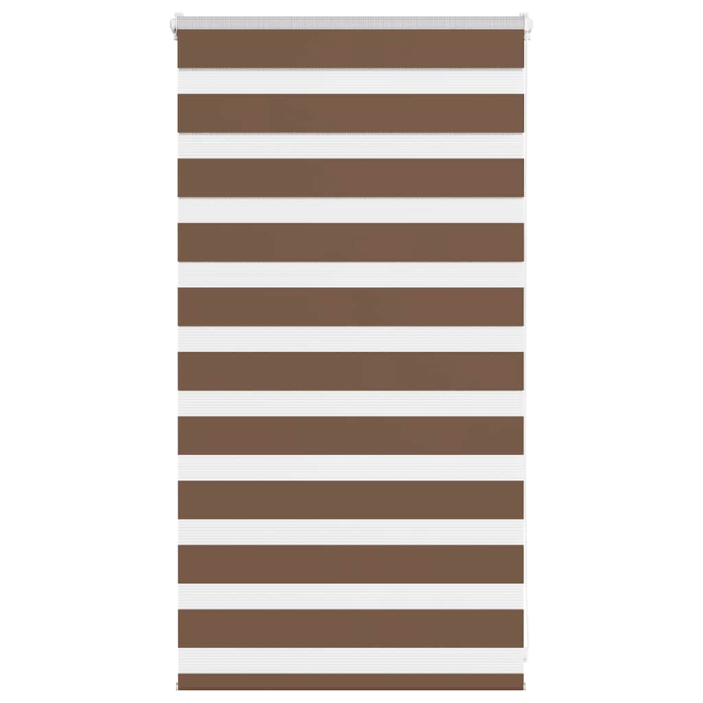 Vidaxl Zebra roller blind 80x100 cm dust width 75.9 cm Polyester Brown