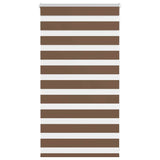 Vidaxl Zebra roller blind 80x100 cm dust width 75.9 cm Polyester Brown