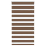 Vidaxl Zebra roller blind 85x100 cm dust width 80.9 cm polyester brown