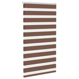 Vidaxl Zebra roller blind 85x100 cm dust width 80.9 cm polyester brown