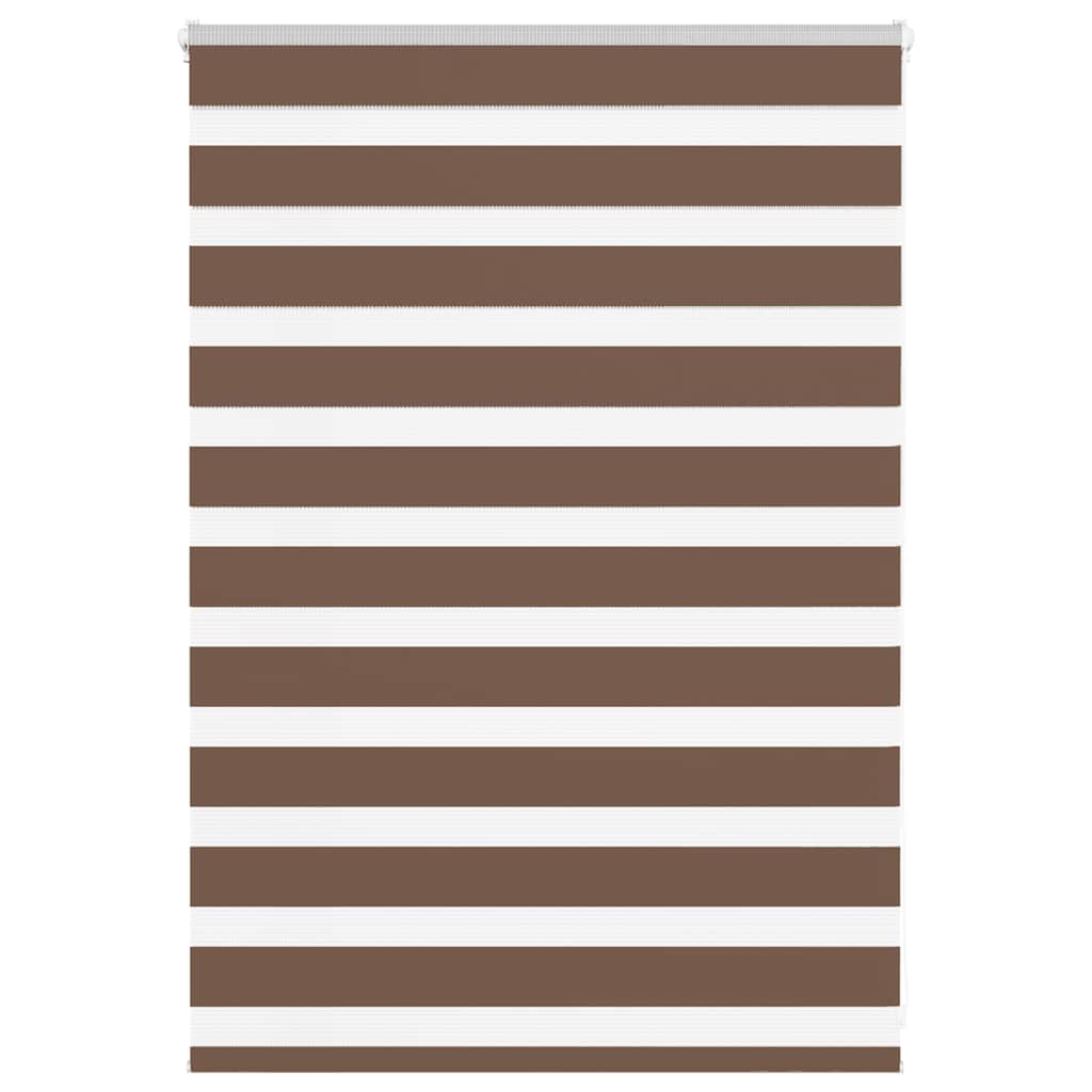 Vidaxl Zebra roller blind 95x100 cm Fabric width 90.9 cm Polyester Brown