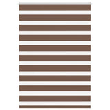 Vidaxl Zebra roller blind 95x100 cm Fabric width 90.9 cm Polyester Brown
