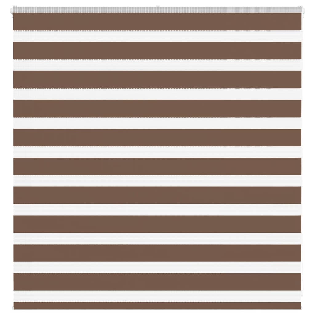 Vidaxl Zebra Roller Slepi 140x100 cm Širina prahu 135,9 cm poliestrska rjava