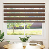 Vidaxl Zebra roller blind 160x100 cm dust width 155.9 cm polyester brown