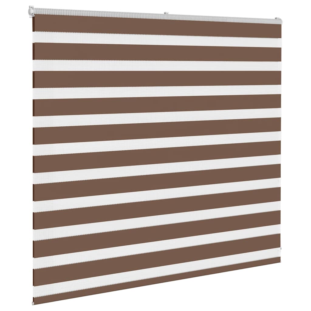 Vidaxl Zebra roller blind 160x100 cm dust width 155.9 cm polyester brown