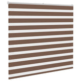 Vidaxl Zebra roller blind 160x100 cm dust width 155.9 cm polyester brown