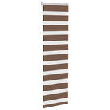 Vidaxl Zebra roller blind 45x150 cm dust width 40.9 cm polyester brown