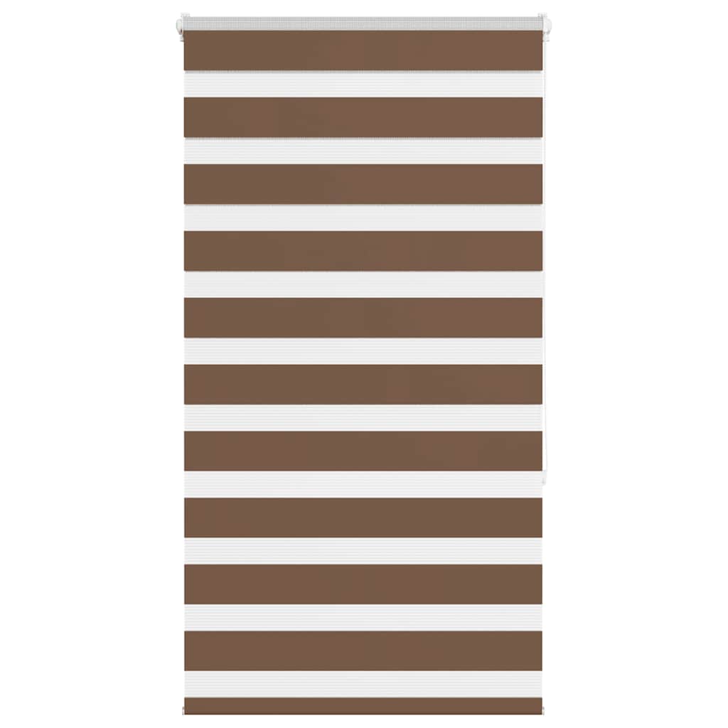 Vidaxl Zebra Roller Slepa 80x150 cm Širina prahu 75,9 cm poliestrska rjava