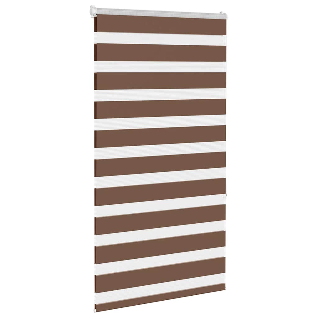 Vidaxl Zebra Roller Slepa 80x150 cm Širina prahu 75,9 cm poliestrska rjava