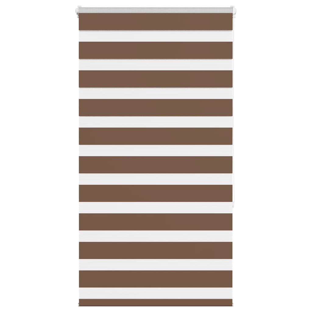 Vidaxl Zebra roller blind 90x150 cm dust width 85.9 cm Polyester Brown