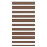 Vidaxl Zebra roller blind 90x150 cm dust width 85.9 cm Polyester Brown