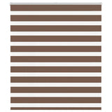 Vidaxl Zebra roller blind 125x150 cm Fabric width 120.9 cm polyester brown