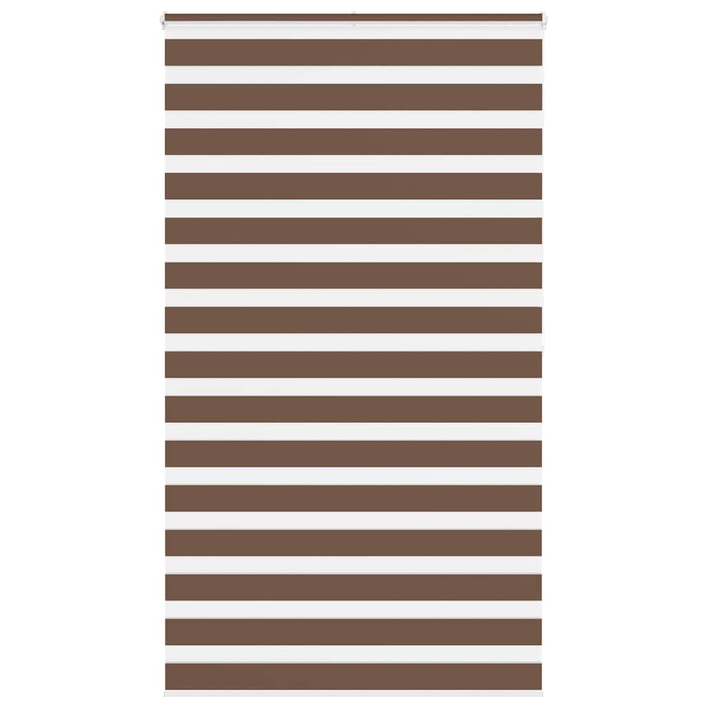 Vidaxl Zebra roller blind 125x200 cm Fabric width 120.9 cm polyester brown