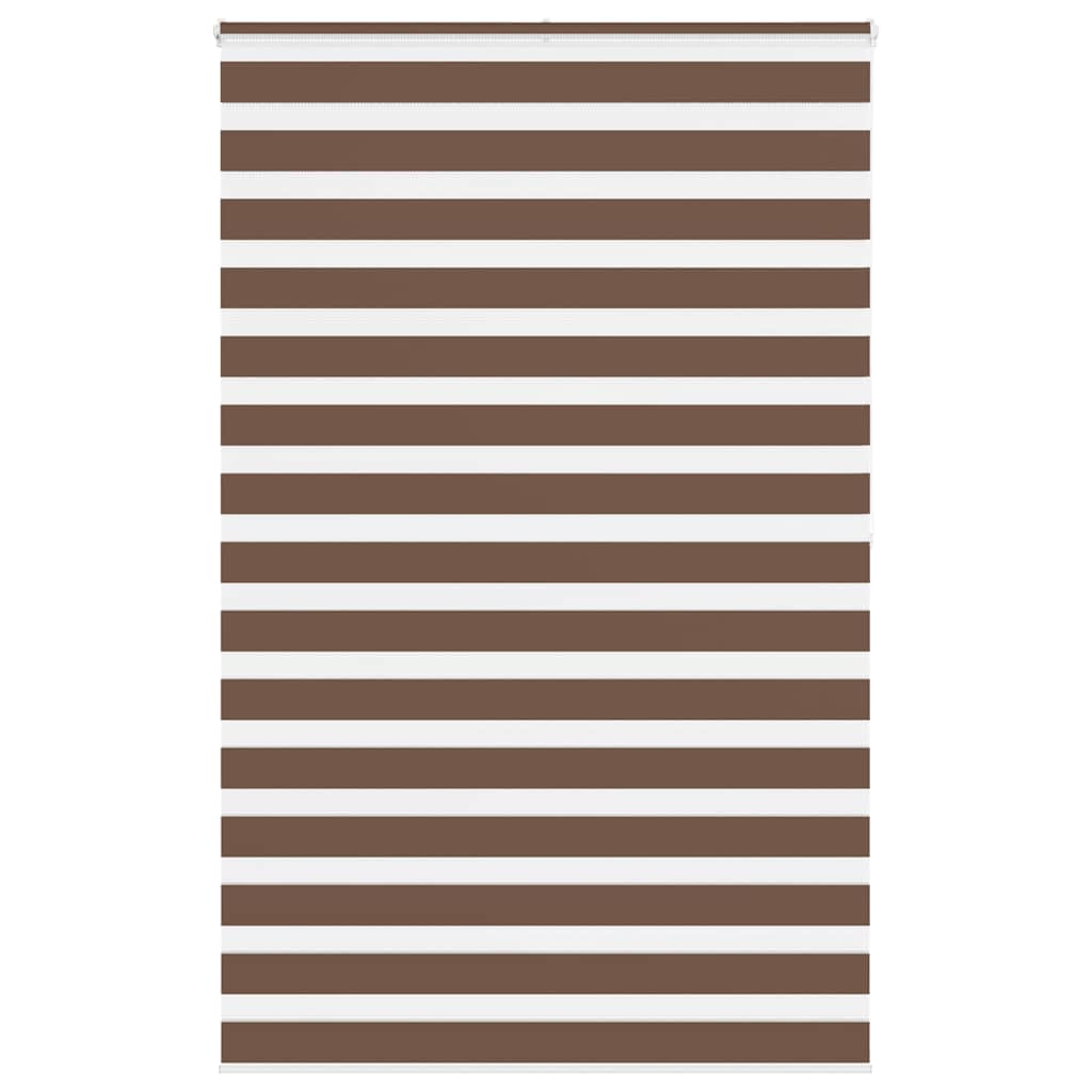 Vidaxl Zebra roller blind 150x200 cm dust width 145.9 cm polyester brown