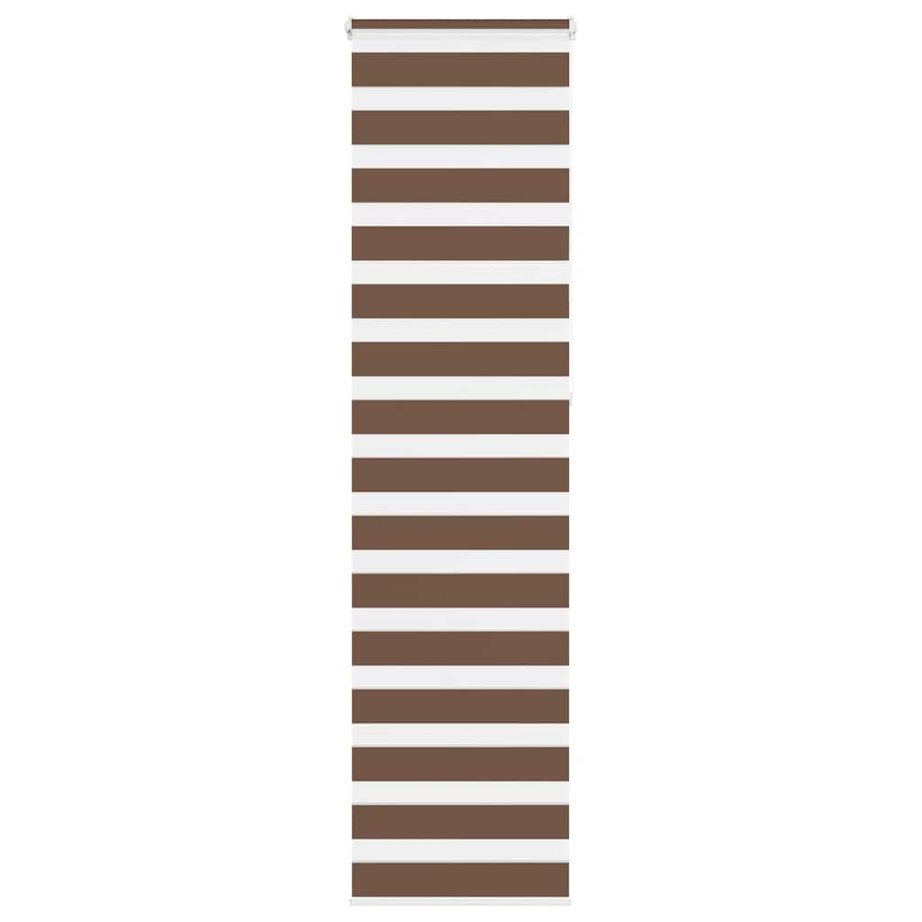 Vidaxl Zebra roller blind 55x230 cm Fabric width 50.9 cm Polyester Brown