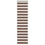Vidaxl Zebra roller blind 55x230 cm Fabric width 50.9 cm Polyester Brown
