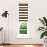 Vidaxl Zebra roller blind 55x230 cm Fabric width 50.9 cm Polyester Brown