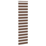Vidaxl Zebra roller blind 55x230 cm Fabric width 50.9 cm Polyester Brown