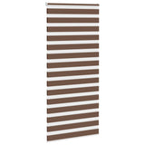 Vidaxl Zebra roller blind 95x230 cm Fabric width 90.9 cm Polyester Brown