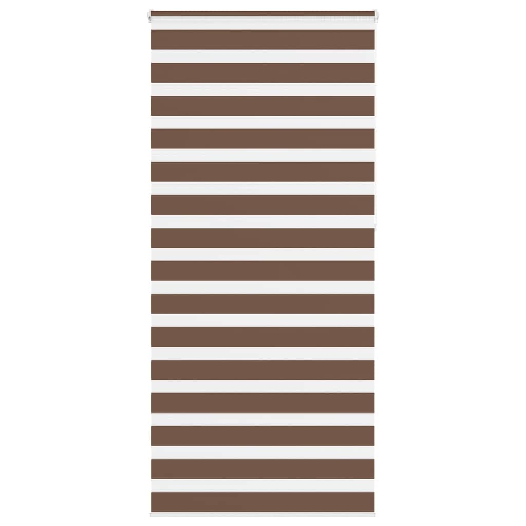Vidaxl Zebra roller blind 105x230 cm Fabric width 100.9 cm polyester brown