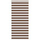 Vidaxl zebra rullo cieco 115x230 cm Larghezza tessuto 110,9 cm in poliestere marrone