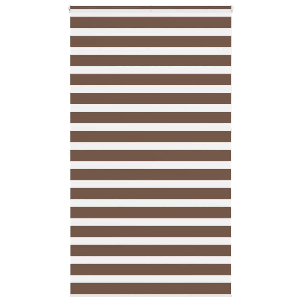 Vidaxl Zebra roller blind 120x230 cm Fabric width 115.9 cm polyester brown