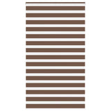 Vidaxl Zebra roller blind 120x230 cm Fabric width 115.9 cm polyester brown