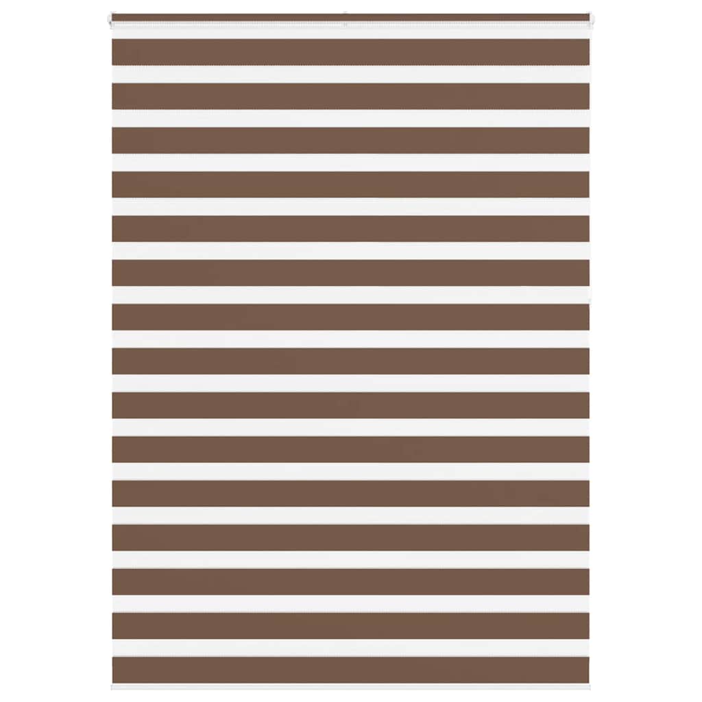 Vidaxl Zebra roller blind 155x230 cm Fabric width 150.9 cm polyester brown