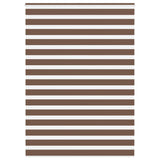 Vidaxl Zebra Roller Slepa 160x230 cm Širina tkanine 155,9 cm poliestrska rjava