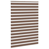 Vidaxl Zebra Roller Slepa 160x230 cm Širina tkanine 155,9 cm poliestrska rjava