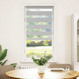 Vidaxl Zebra roller blind 60x100 cm dust width 55.9 cm light gray