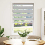 Vidaxl Zebra roller blind 90x100 cm fabric width 85.9 cm light gray