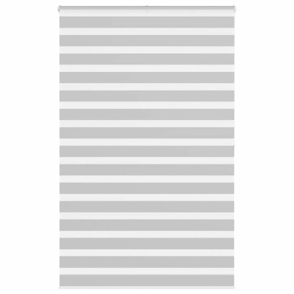 Vidaxl Zebra roller blind 140x200 cm Fabric width 135.9 cm light gray
