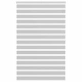Vidaxl Zebra roller blind 140x200 cm Fabric width 135.9 cm light gray