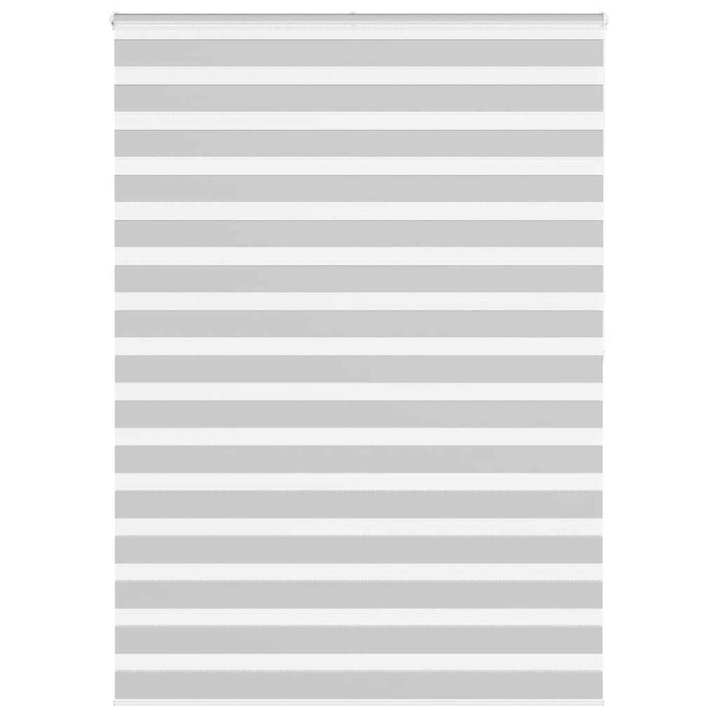 Vidaxl Zebra roller blind 160x200 cm Fabric width 155.9 cm light gray