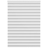 Vidaxl Zebra roller blind 160x200 cm Fabric width 155.9 cm light gray
