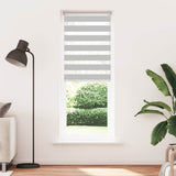 Vidaxl Zebra roller blind 80x230 cm Fabric width 75.9 cm light gray